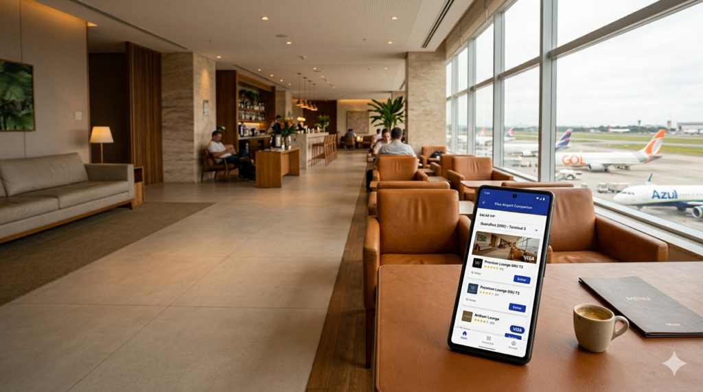 Quais Salas VIP acessar com Visa Airport Companion no Brasil?