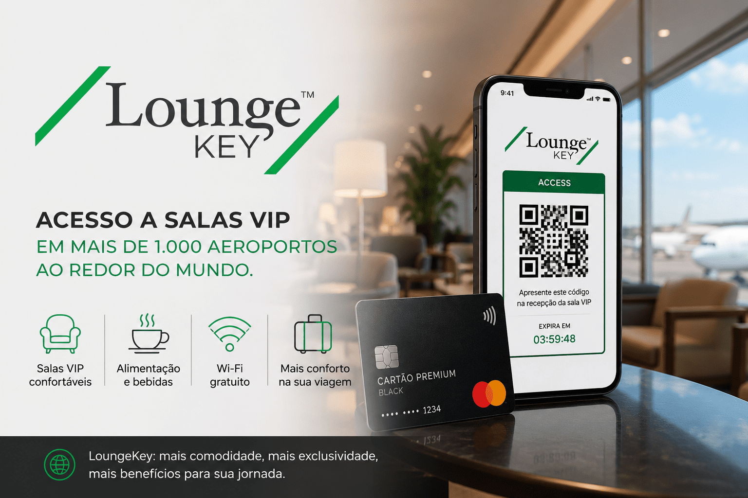 LoungeKey: Como Funciona o Acesso às Salas VIP com Cartões Premium