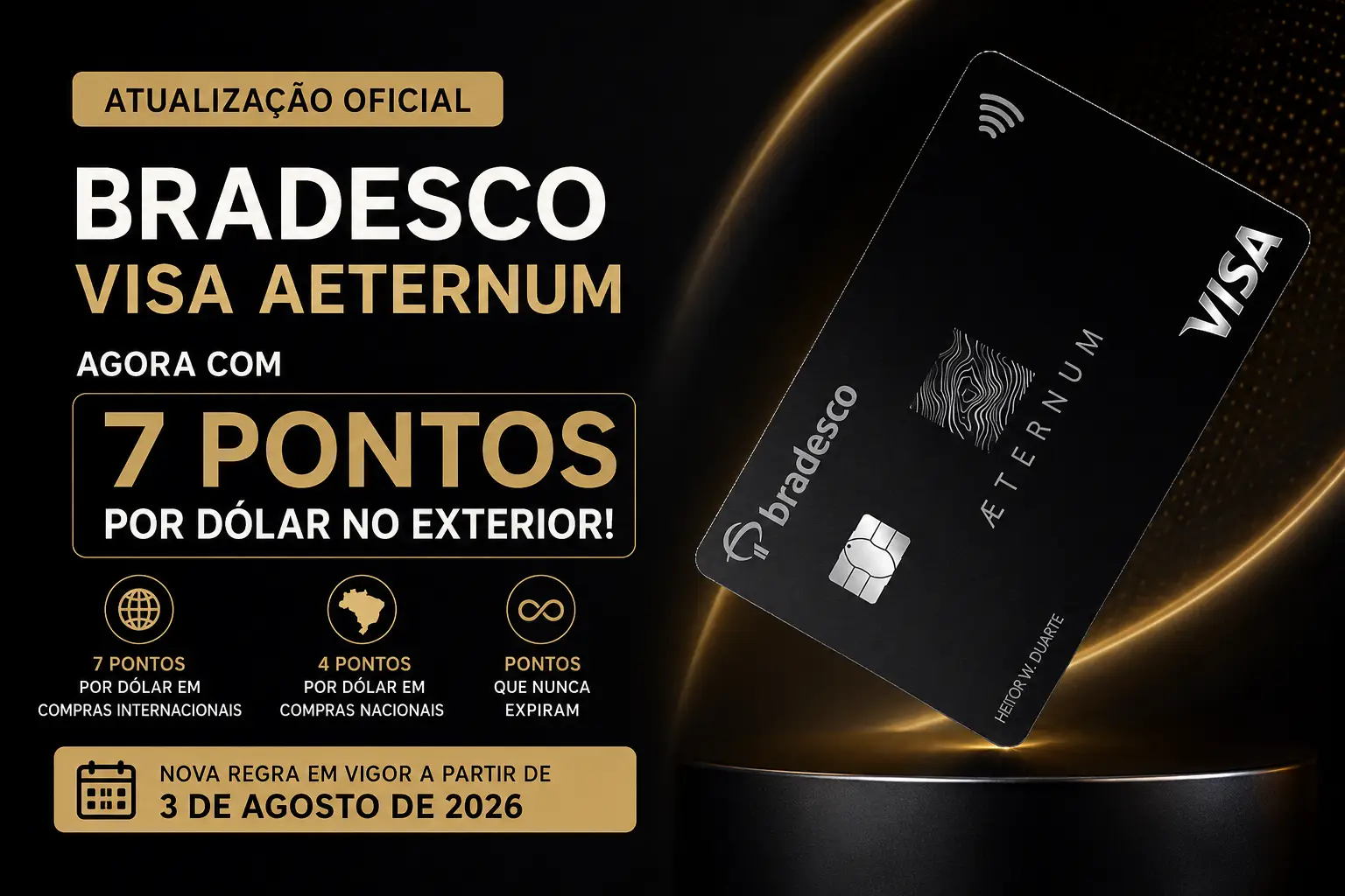 Cartão Bradesco Aeternum Visa Infinite