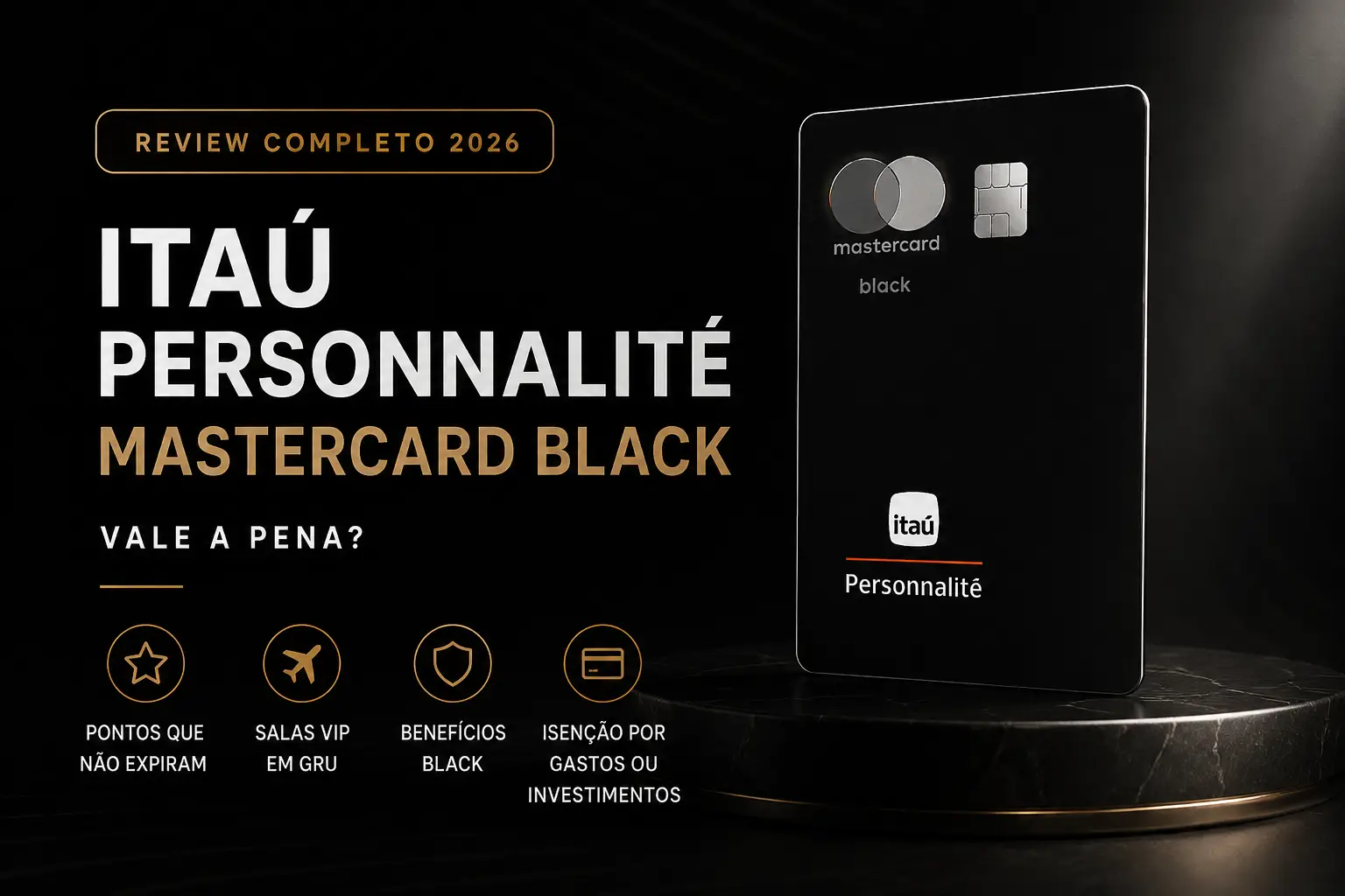 Cartão Itaú Personnalité Mastercard Black