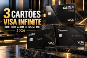3 Cartões Visa Infinite com Limite Acima de R$ 50 Mil em 2026
