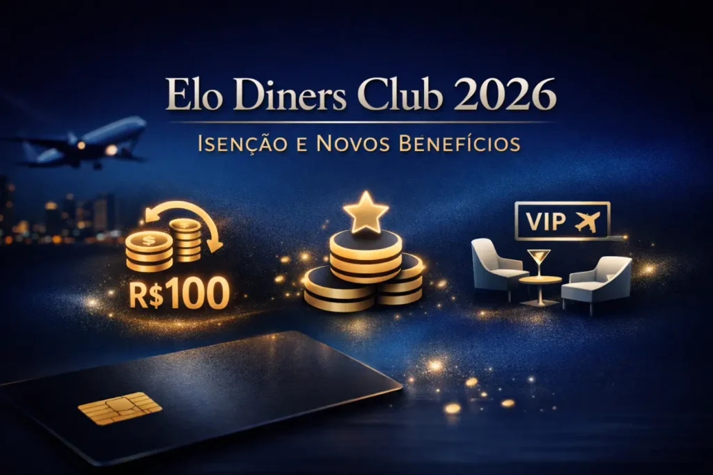 Elo Diners Club 2026 atualização de benefícios cashback e isenção por gastos