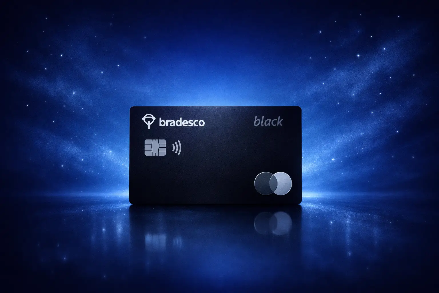 Cartão Bradesco Mastercard Black 2026 com benefícios premium, salas VIP e pontos Livelo