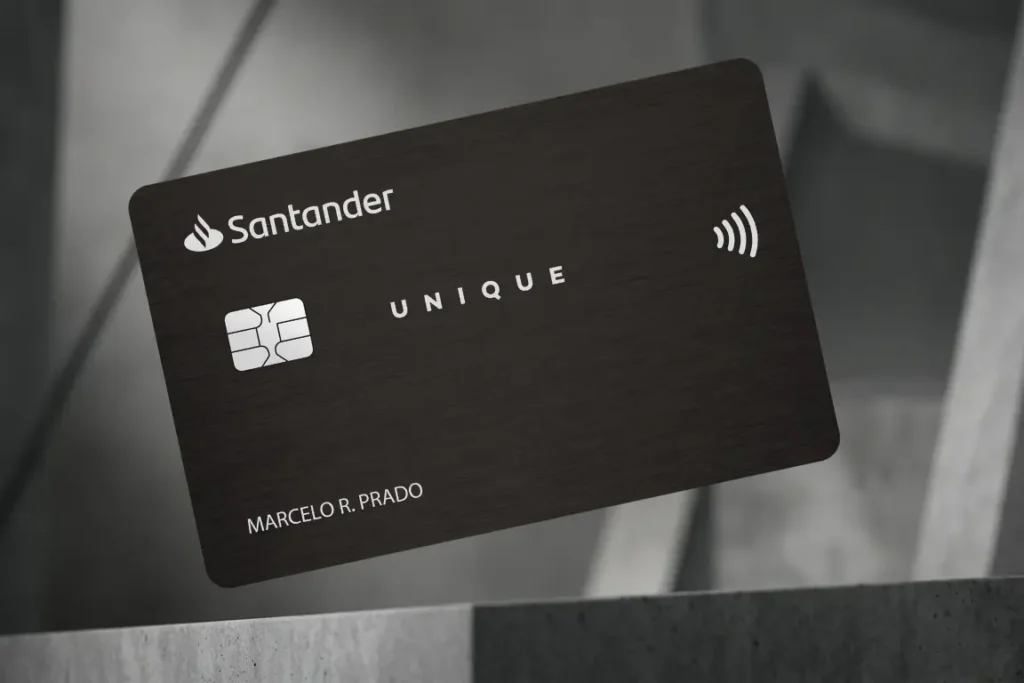 Cartão Santander Unique 2026 com benefícios premium e acesso a salas VIP