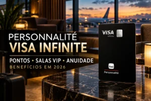 Itaú Personnalité Visa Infinite com pontos, salas VIP, anuidade e benefícios em 2026