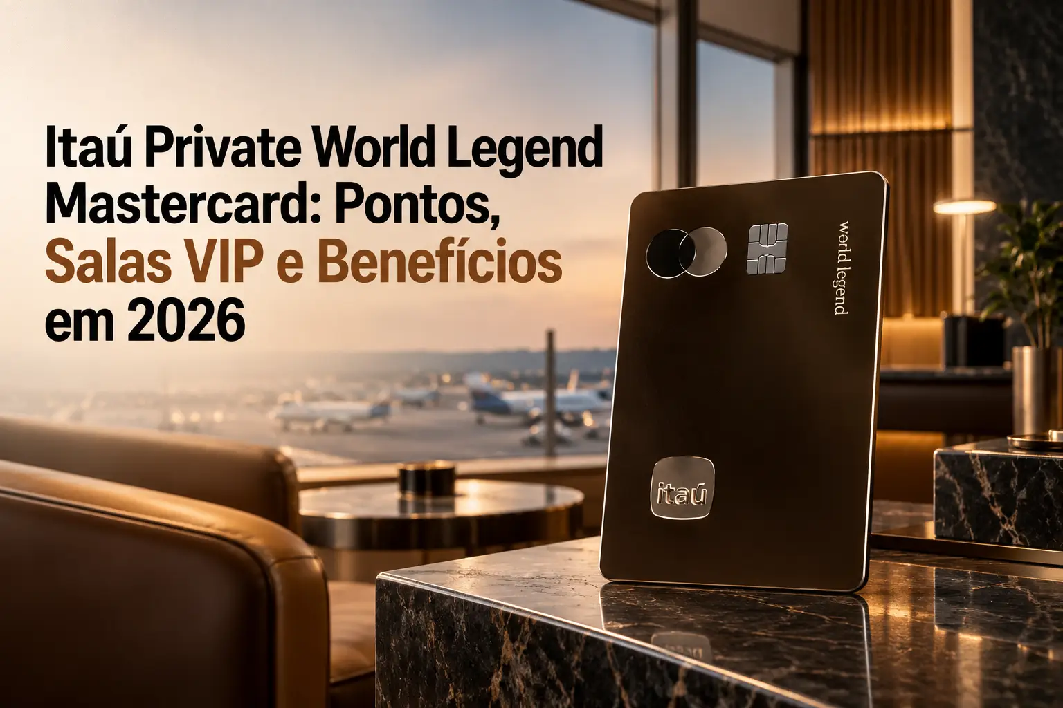 Itaú Private World Legend Mastercard: Pontos, Salas VIP e Benefícios em 2026