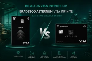 BB Altus Visa Infinite Liv x Bradesco Aeternum Visa Infinite em comparativo de cartões premium