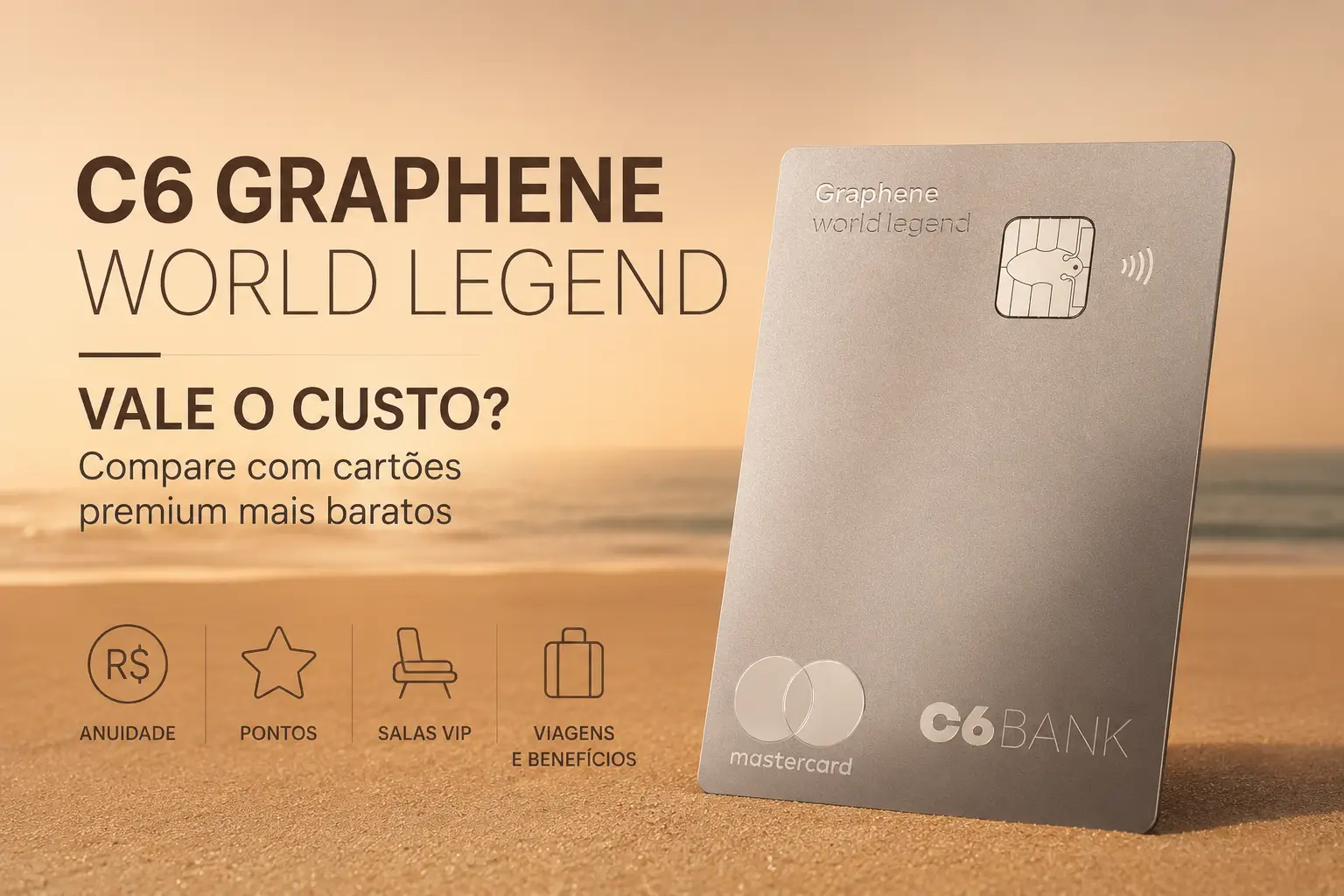 C6 Graphene World Legend Mastercard em comparação com cartões premium mais baratos em 2026