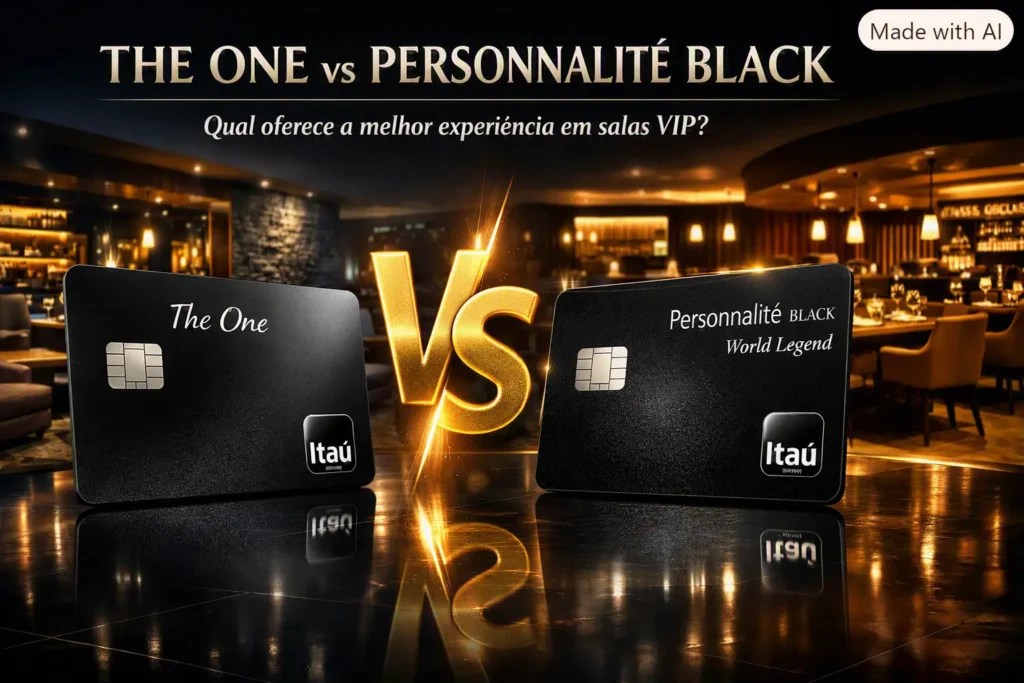 Comparativo Itaú The One vs Personnalité Black – Salas VIP Guarulhos