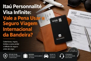 Itaú Personnalité Visa Infinite com seguro viagem internacional, bilhete de seguro e cobertura médica no exterior