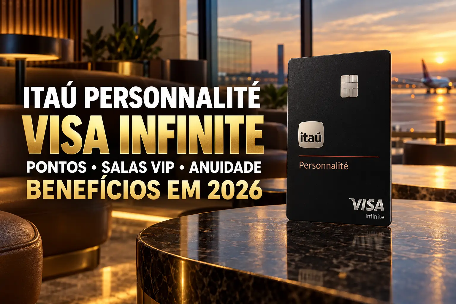 Itaú Personnalité Visa Infinite com pontos, salas VIP, anuidade e benefícios em 2026