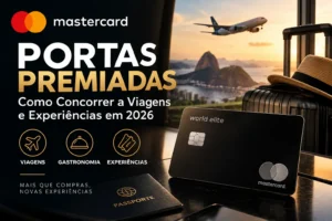 Mastercard Portas Premiadas 2026 com viagens, gastronomia e experiências para clientes Mastercard