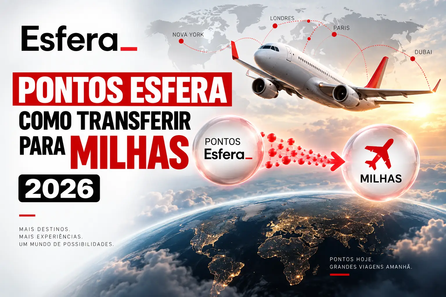 Pontos Esfera: como transferir pontos para milhas aéreas em 2026
