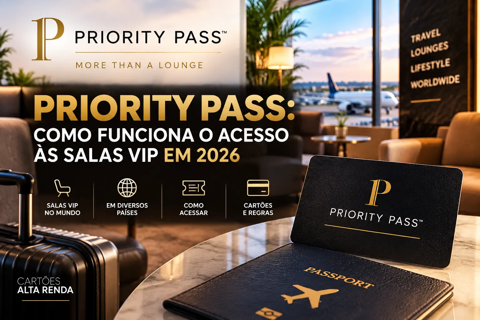 Priority Pass: como funciona o acesso às salas VIP em aeroportos em 2026