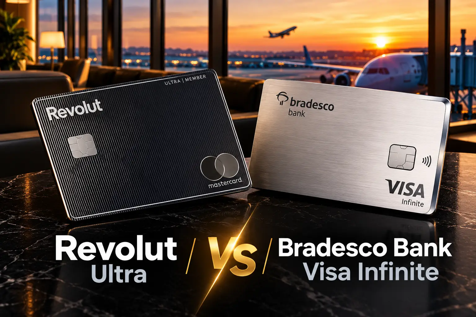 Revolut Ultra vs Bradesco Bank Visa Infinite em 2026 com comparação dos cartões premium