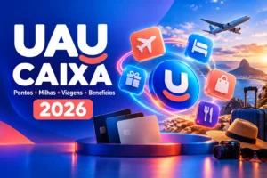 UAU CAIXA: programa de benefícios dos cartões CAIXA com pontos, milhas, viagens e vantagens em 2026