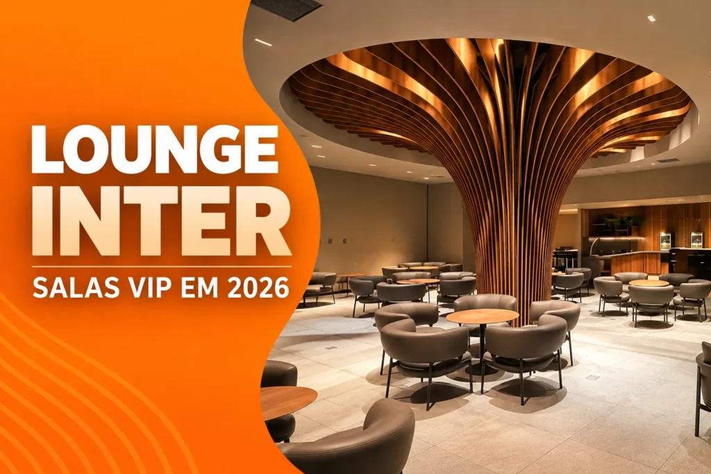 Lounge Inter, sala VIP do Banco Inter disponível em aeroportos brasileiros em 2026