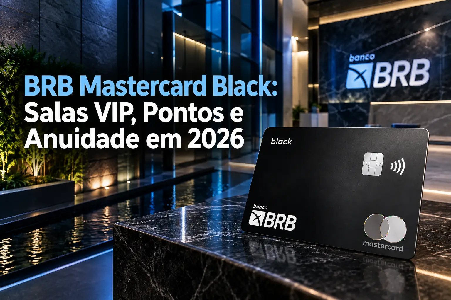 BRB Mastercard Black: Salas VIP, Pontos e Anuidade em 2026