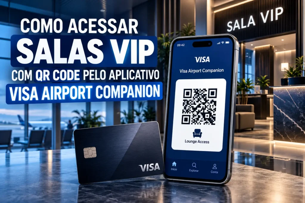 Como acessar salas VIP com QR Code pelo aplicativo Visa Airport Companion