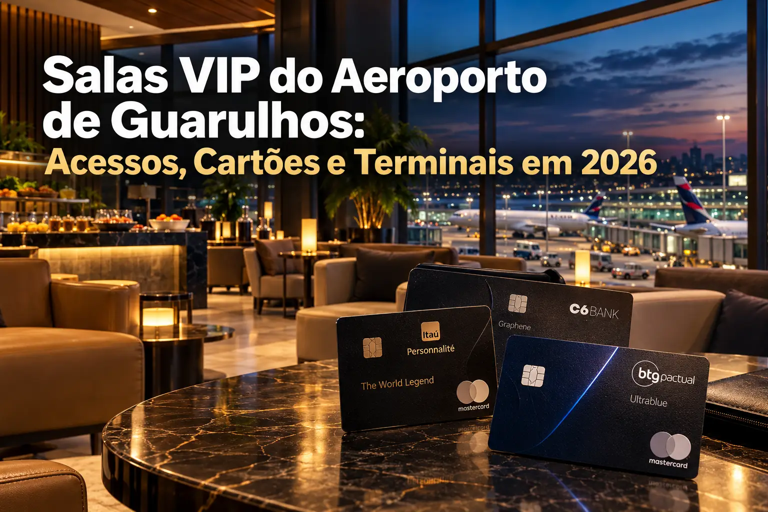Salas VIP do Aeroporto de Guarulhos: Veja os Acessos e Cartões Aceitos em 2026
