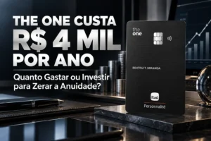 Itaú Personnalité The One Mastercard Black com anuidade de R$ 4 mil e regras de gastos e investimentos para isenção.